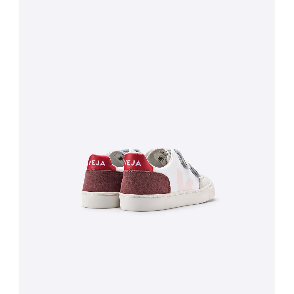 Veja V-12 LEATHER Sneakers Kinderen Wit | NL 873BEX